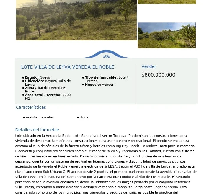Lot for sale in Vereda El Roble, Villa de Leyva – foto 7