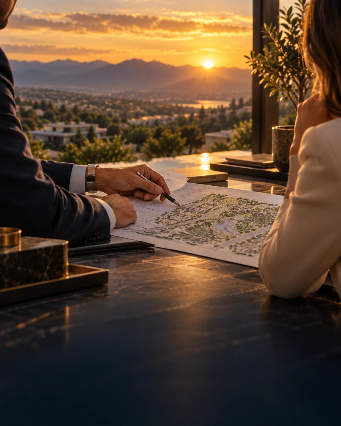 Insurance advisor analyzing goals: life insurance and condominium insurance
