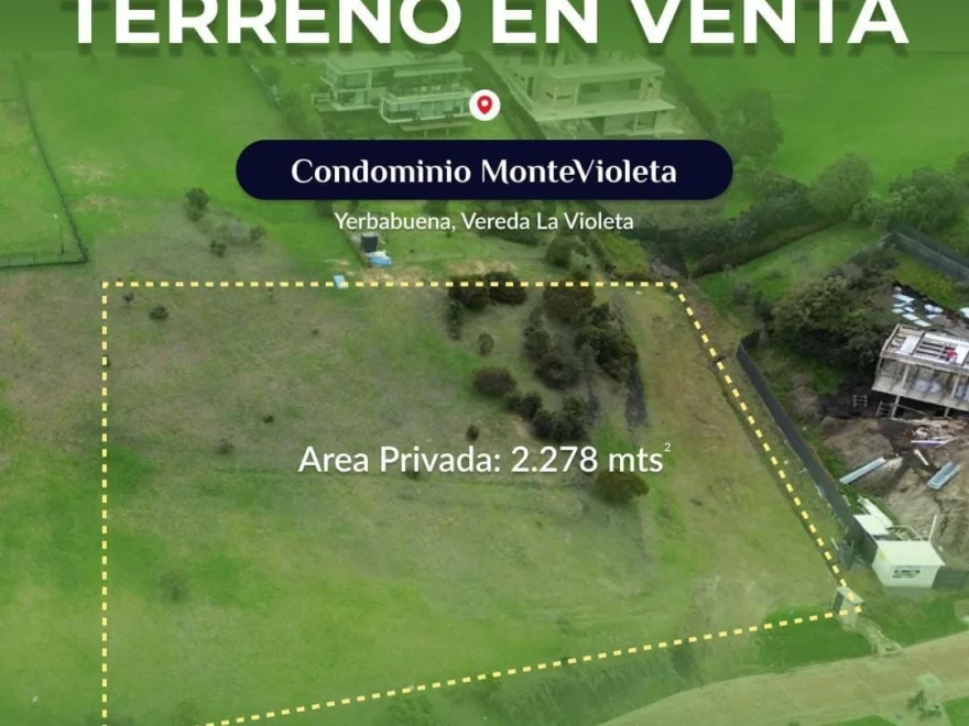 2,278 m² lot for sale in Chía